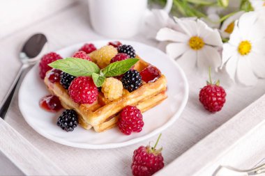 Kahvaltı ile görüntü.