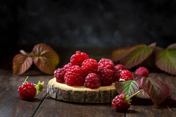 Obrázek s malinami — Stock fotografie