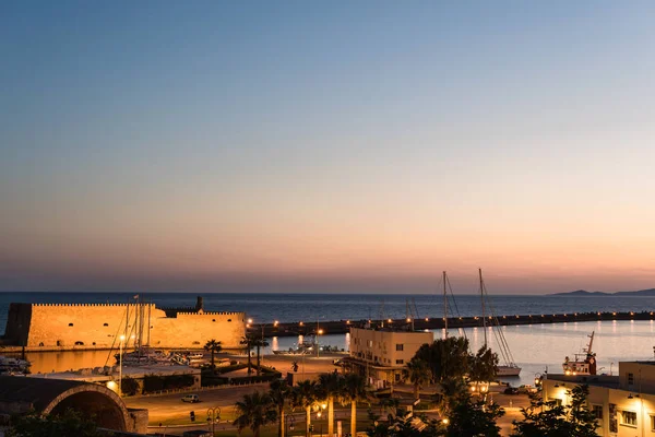 Heraklion Grecia Julio 2018 Vista Fortaleza Koules Castillo Veneciano Heraklion —  Fotos de Stock