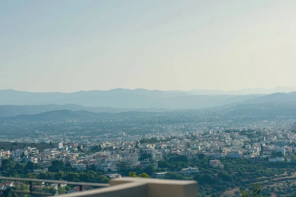 Panorama Över Chania Stad Vid Solnedgången Kreta Grekland — Stockfoto