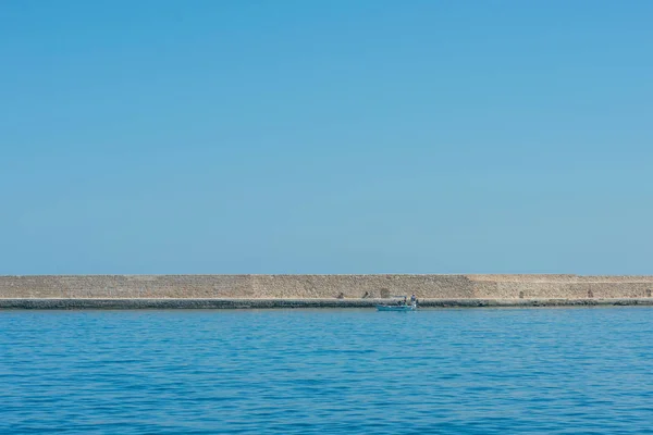 Città Chania Sullo Sfondo Del Mare Creta Grecia — Foto Stock