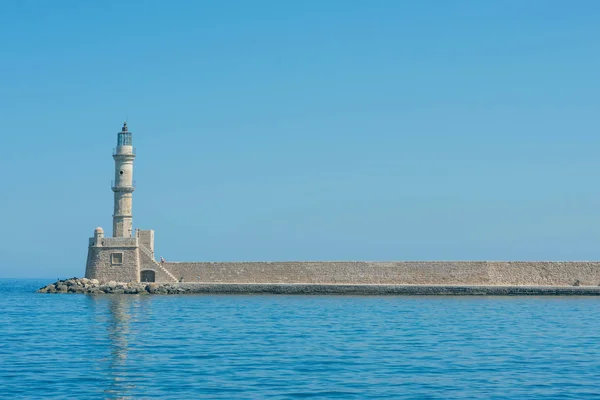 Veduta Panoramica Del Faro Dell Antichità Nell Antico Porto Veneziano — Foto Stock