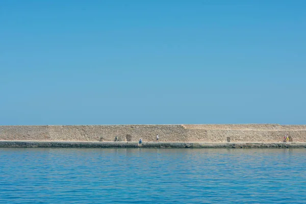 Město Chania Mořském Pozadí Kréta Řecko — Stock fotografie