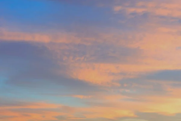Twilight Sky Med Effekten Ljus Pastell Ton Färgglada Solnedgången Mjuka — Stockfoto