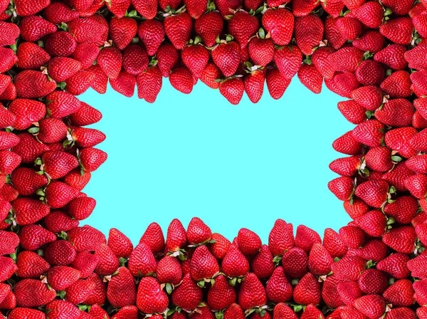 배경에 텍스트 공간이있는 딸기가 있습니다 건강한 음식의 — 스톡 사진