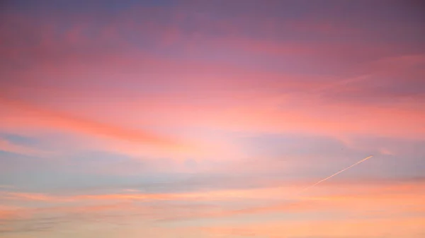 Sky Pink Blue Colors Effect Light Pastel Colored Sunset Cloud — Stock Photo, Image