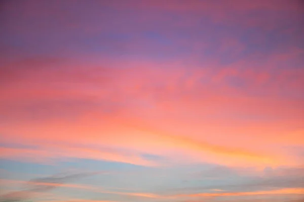 Himmel Rosa Och Blå Färger Effekten Ljus Pastellfärgad Sunset Cloud — Stockfoto