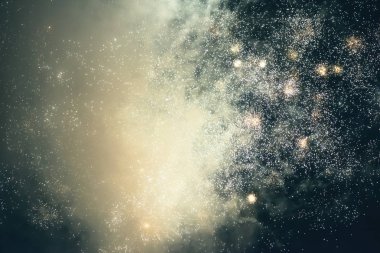 Renkli closeup havai fişek gökyüzü Aydınlatmak 