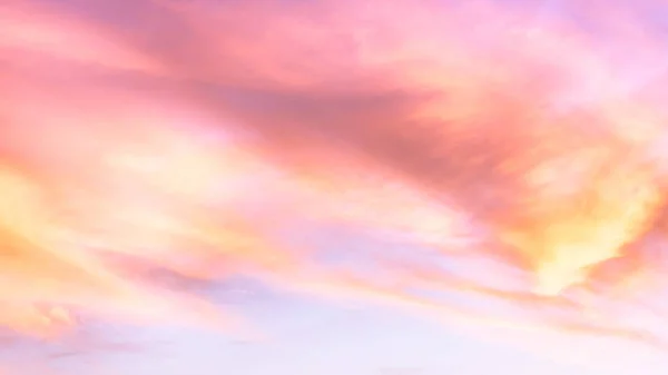 Twilight Sky Effect Light Pastel Tone Colorful Sunset Soft Clouds — Stock Photo, Image