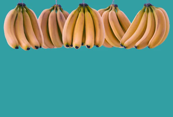 Dużo Dojrzałych Bananów Miejscem Tekst Tle Koncepcja Zdrowej Żywności — Zdjęcie stockowe