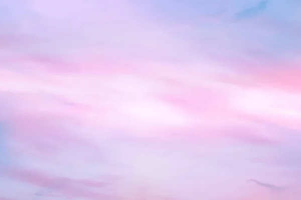 Cielo Nei Colori Rosa Blu Con Effetto Toni Pastello Chiari — Foto Stock