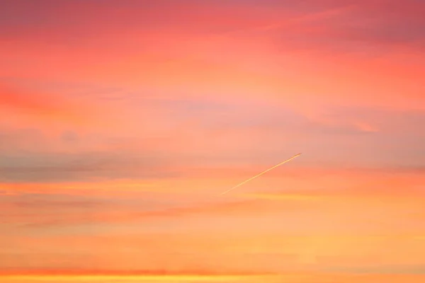 Céu Nas Cores Rosa Azul Efeito Pastel Luz Colorido Nuvem — Fotografia de Stock