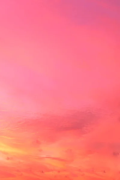 Небо Рожево Блакитних Тонах Ефект Світлого Пастельного Кольору Хмари Заходу — стокове фото