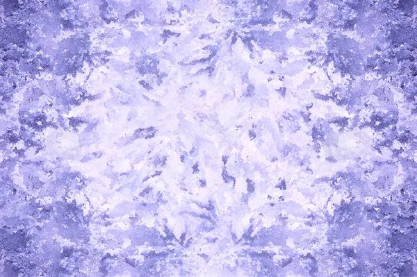 Фиолетовый Мороз Стекле Окна Зимняя Текстура Муравья — стоковое фото