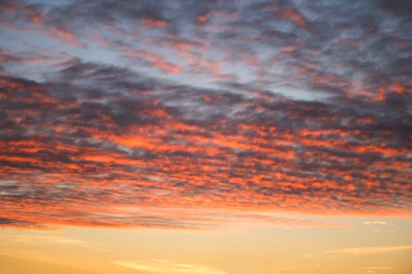 Rózsaszín Kék Színekben Hatása Fény Pasztell Színű Naplemente Felhő — Stock Fotó