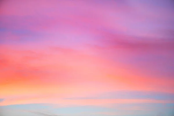 Himmel Rosa Och Blå Färger Effekten Ljus Pastellfärgad Sunset Cloud — Stockfoto