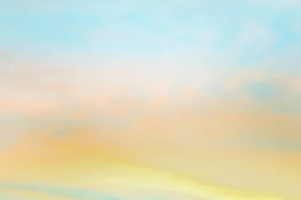 Cielo Crepuscolare Con Effetto Tono Pastello Leggero Colorato Tramonto Morbide — Foto Stock