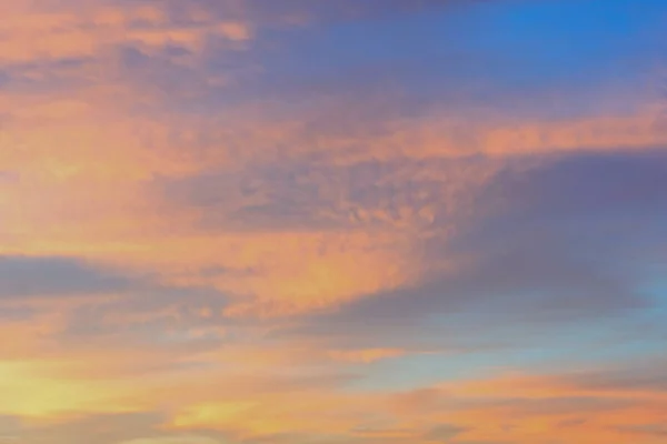 Cielo Crepuscolare Con Effetto Tono Pastello Leggero Colorato Tramonto Morbide — Foto Stock