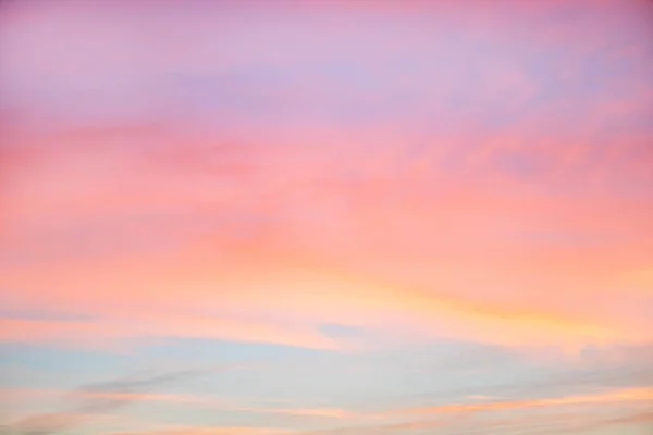 Himmel Rosa Och Blå Färger Effekten Ljus Pastellfärgad Sunset Cloud — Stockfoto