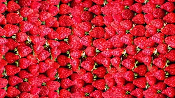 Montón Fresas Maduras Marco Completo Concepto Comida Saludable —  Fotos de Stock