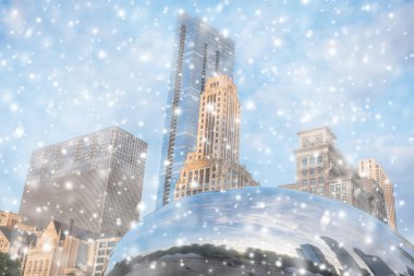 noel ve yeni yıl şehir arka plan