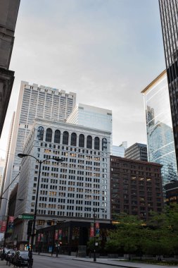 Chicago 'nun şehir merkezindeki güzel gökdelenleri, Illinois, Usa