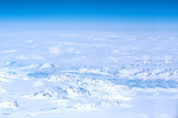 Vue Aérienne Groenland Avec Océan Glaciers — Photo