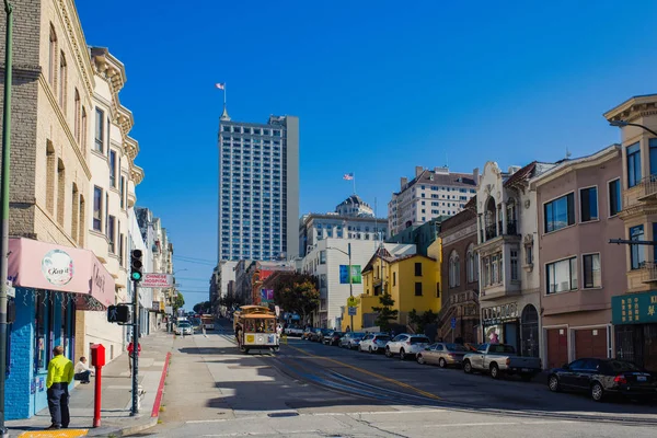 San Francisco Şehir Merkezi Güneşli Bir Günde Tipik Bir Bina — Stok fotoğraf