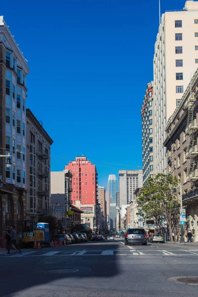 San Francisco Centro Con Edificio Típico Día Soleado California Estados —  Fotos de Stock