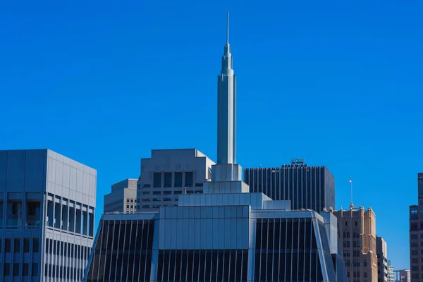 Centro São Francisco Com Edifício Típico Arranha Céus Dia Ensolarado — Fotografia de Stock