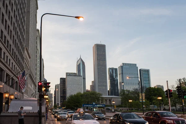 Beautiful View Chicago Skyscrapers Downtown Illinois Usa — Stock Photo, Image