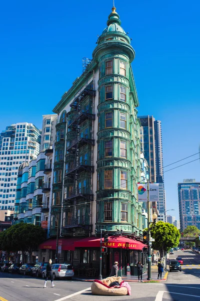 San Francisco Innenstadt Mit Typischem Gebäude Sonnigen Tagen Kalifornien Vereinigte — Stockfoto