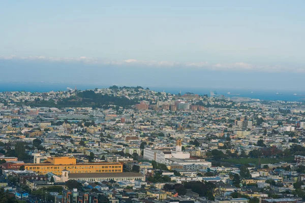 Stadsgezicht Van San Francisco Skyline Van Het Centrum Zonnige Dag — Stockfoto