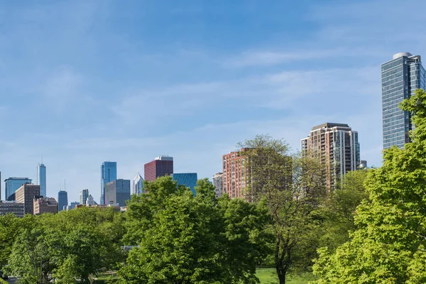 Veduta Dei Grattacieli Chicago Nel Centro Chicago Illinois Usa — Foto Stock