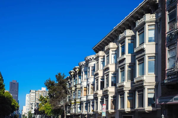 San Francisco Centro Con Edificio Típico Día Soleado California Estados —  Fotos de Stock