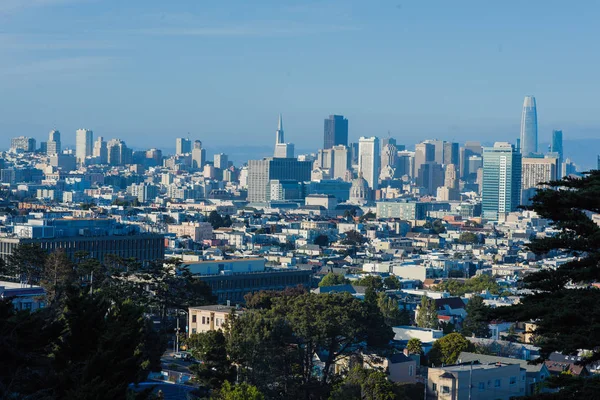 Paisaje Urbano San Francisco Skyline Del Centro Día Soleado California — Foto de Stock