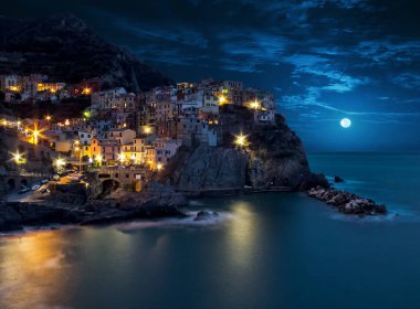 Manarola Moon 'un Cinque Terre' si (Ita)
