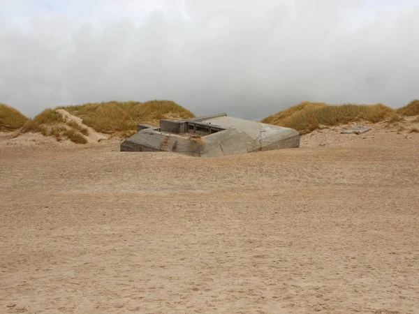 German War Bunker at Coast of Denmark — Stock Photo, Image