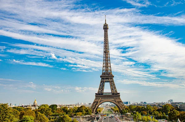 Eiffel Tower Autumn Sunny Day Paris France — Stock Photo, Image