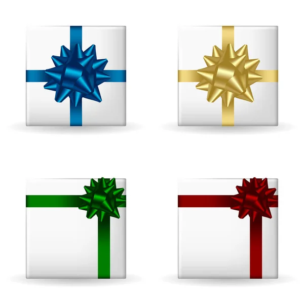 Feestelijke geschenkdozen set — Stockvector