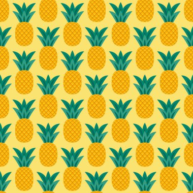 Ananas pürüzsüz arkaplan vektör çizimi