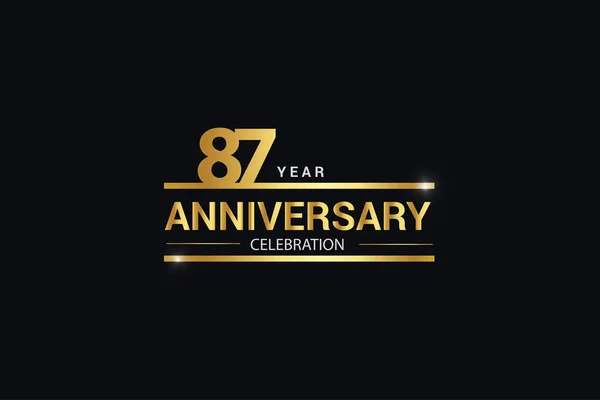 Année Anniversaire Célébration Logotype Logo Anniversaire Avec Spark Couleur Blanc — Image vectorielle