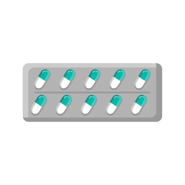 Leki Witaminy Pigułki Tabletki Medyczne Tabletki Butelkę Medyczne Farmaceutyczne Symbole — Wektor stockowy