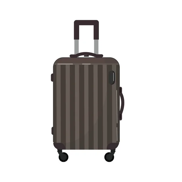 Grande Valise Plastique Voyage Sac Sur Roues Pour Voyage Affaires — Image vectorielle