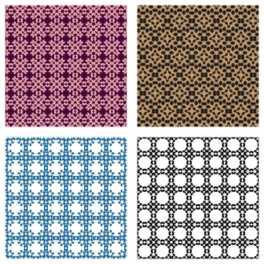 Kumaş, tekstil, baskı ve yüzey tasarımı için geometrik desen koleksiyonu. Geometrik desenler dizisi. Zarif geometrik arkaplan koleksiyonu