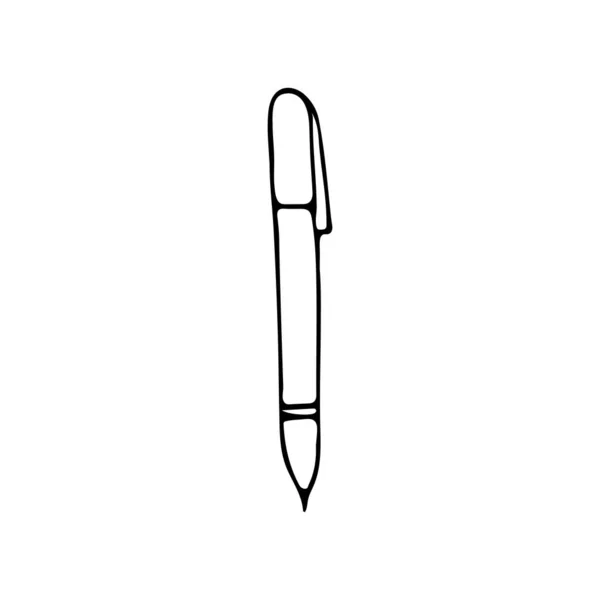 Піктограма Ручки Doodle Векторі Рука Намальована Піктограма Ручки Векторі — стоковий вектор