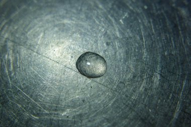 Metal yüzeydeki su damlalarını kapatmak web tasarımı için kullanılabilir. Soyut doku arkaplanı