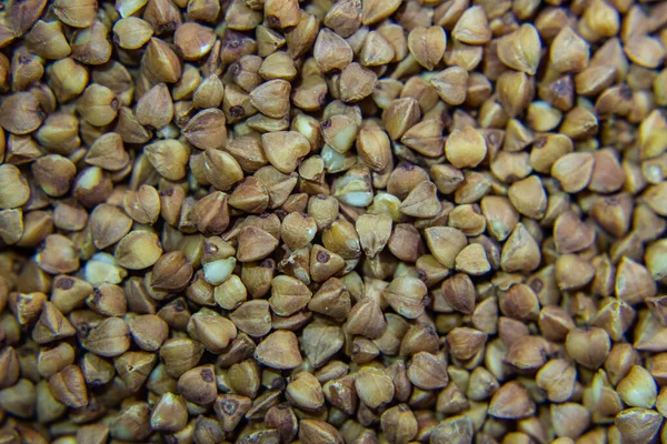 Background Texture Rump Buckwheat Roasted Buckwheat Useful Properties Buckwheat Garnish — Stock Photo, Image