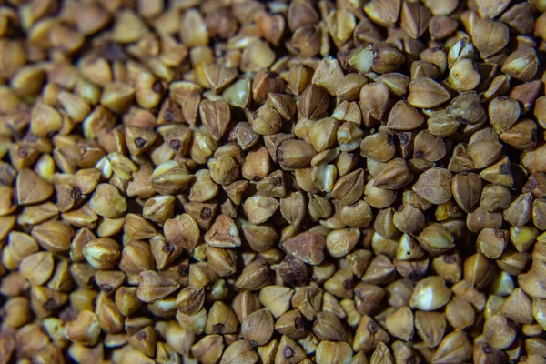 Background Texture Rump Buckwheat Roasted Buckwheat Useful Properties Buckwheat Garnish — Stock Photo, Image