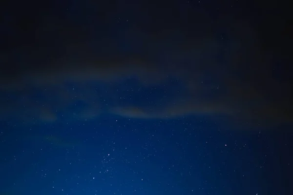 Blue Starry Sky Gray Clouds — Stock Photo, Image